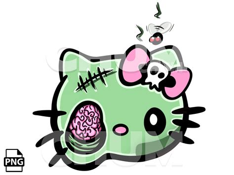 Zombie Hello Kitty Face