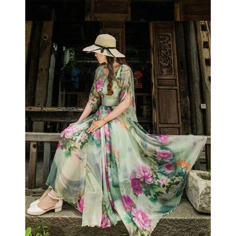 Designer Trendy Short Sleeve Floral Printed Faux Georgette M