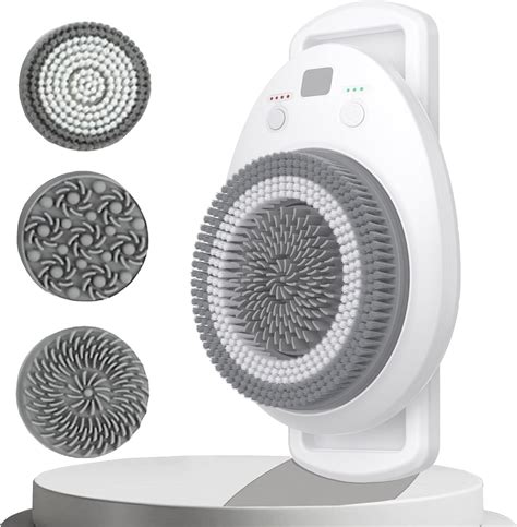 Amazon.com : Smart Shower Back Scrubber Wall Mounted, Electric Back Scrubber for Shower with 7 ...