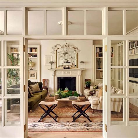 25 Beautiful Living Room With French Door Ideas