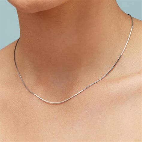 Minimal Snake 925 Silver Chain - Valentine's Gift – Zavya