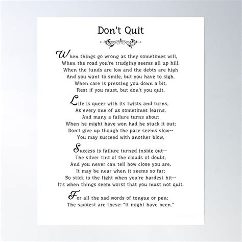 "Don't Quit poem by John Greenleaf Whittier - Powerful Motivational ...