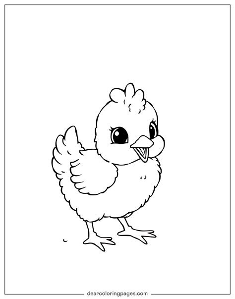Chicken Coloring Realistic Kids Pages Printable Rooster Clipart ...