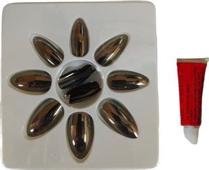 Aylily Professional Artificial Nails Colorful Fake Nails, Full Cover ...
