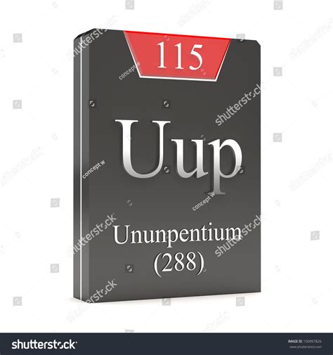 Ununpentium Uup 115 Periodic Table Stock Illustration 150997826