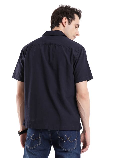 Navy Vision Resort Collar Shirt – Wrogn