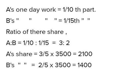 A can do a job in 10 days while B can do it in 15 days . If they work ...