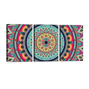 PAPER PLANE DESIGN Mandala Multiple Frames Wall Art Panels Frame Canvas ...