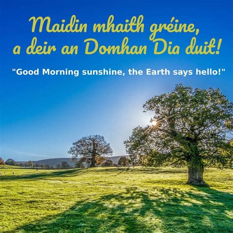 Good Morning in Irish Wishes & Images - Good Morning Wishes