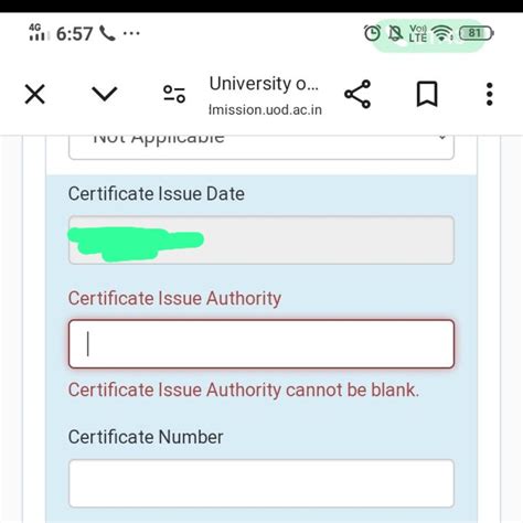 HELP REGARDING CERTIFICATE ISSUE AUTHORITY : r/CUETards