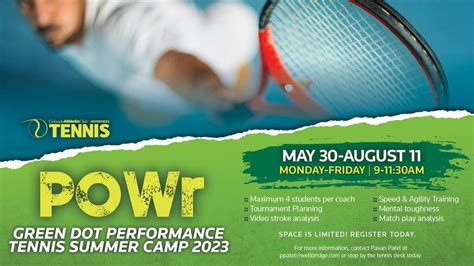 POWr Performance Tennis Summer Camp, Colorado Athletic Club Inverness ...