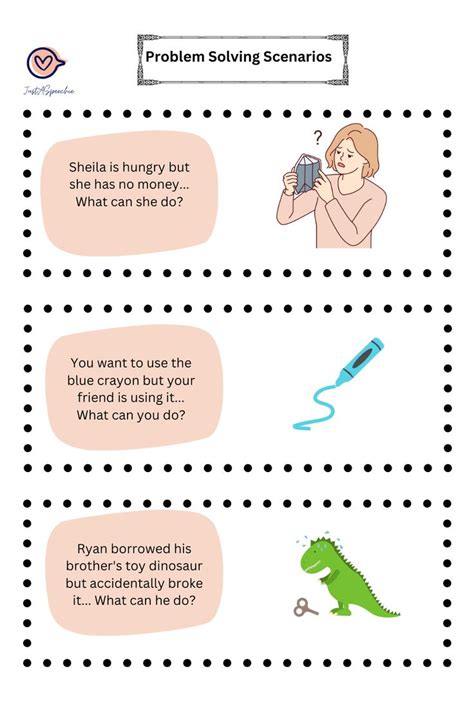 Problem solving scenarios speech therapy | Problem solving, Social ...