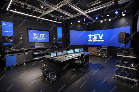 Premium Photo | Life s a Stage Part 3 TV Production studio