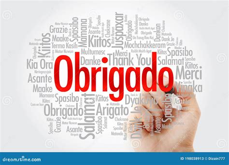 Obrigado Thank You in Portuguese Word Cloud in Different Languages with ...