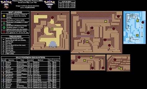 Pokémon Ruby / Sapphire Shoal Cave Map (Low Tide) (PNG) - Neoseeker ...