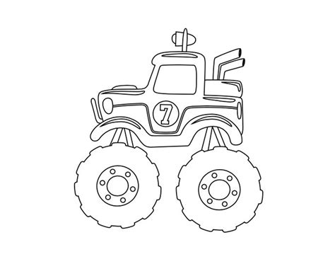 Children's Monster Truck Coloring Pages! - Etsy