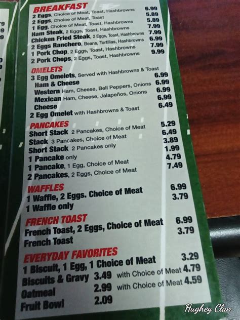 Menu at Red Zone Cafe, Lubbock, Slide Rd