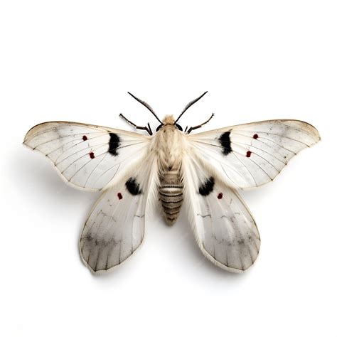 Premium AI Image | Pale Tussock Moth Showcasing the White Moth With Di ...