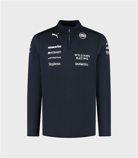 Williams Racing 2025 Official Team Mens 1/4 Zip
