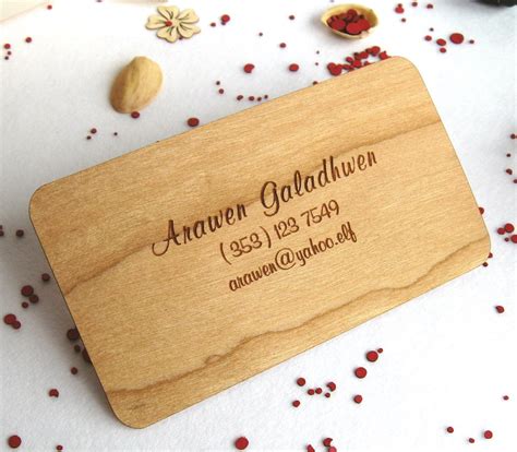 Wood Looking Business Cards
