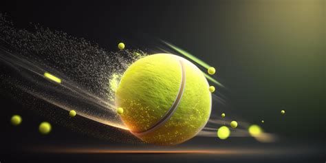 Flying dynamic tennis ball in motion illustration 24061999 Stock Photo ...