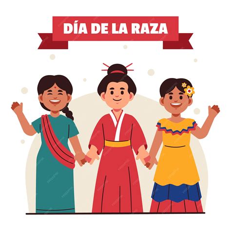 Premium Vector | Flat dia de la raza illustration