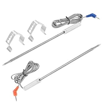 MOOTVGOO 2 Pack Meat Thermometer Probes, Meat Temperature Probes ...