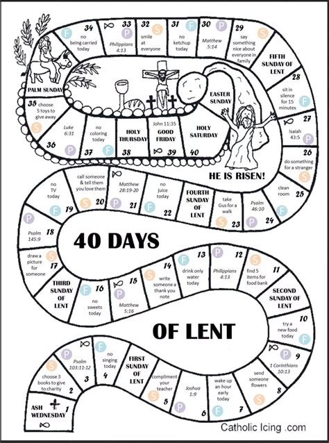 free printable lent activities