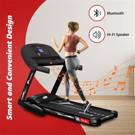 Powermax Fitness TD-A1 6HP Motor 120kg 15% Auto Incline Foldable & LED ...