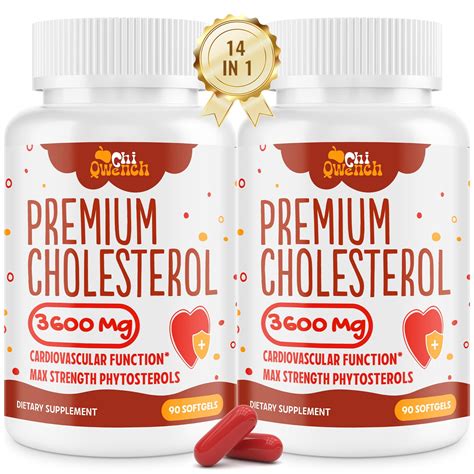 Amazon.com: 3600 MG Cholesterol Supplements with Plant Sterols, Niacin, Red Yeast Rice, Citrus ...