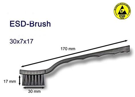 ESD Brush / Toothbrush Shape with Antistatic Conductive Fibers Bristle ...