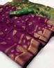 Buy Purple Sarees for Women by Peachmode Online | Ajio.com