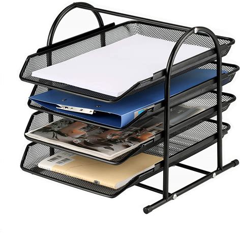 DHVAJ 4 - Tier Mesh Metal Desk Organizers and Accessories ,Office ...