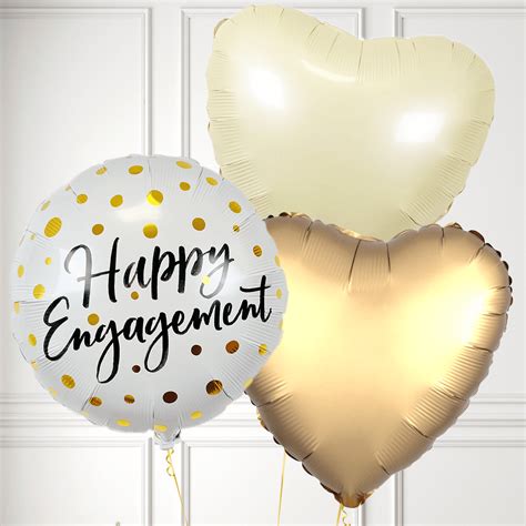 Happy Engagement Inflated Foil Balloon Bunch - BALLOONBX