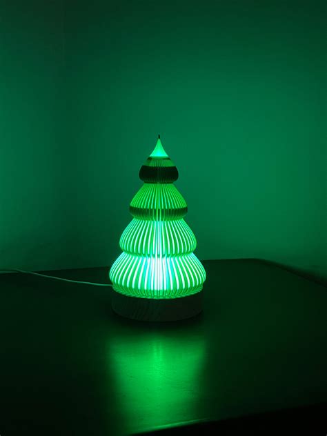 3D Printed Christmas Tree Lamp | RGB LED Lamp | Hexentrix 3D