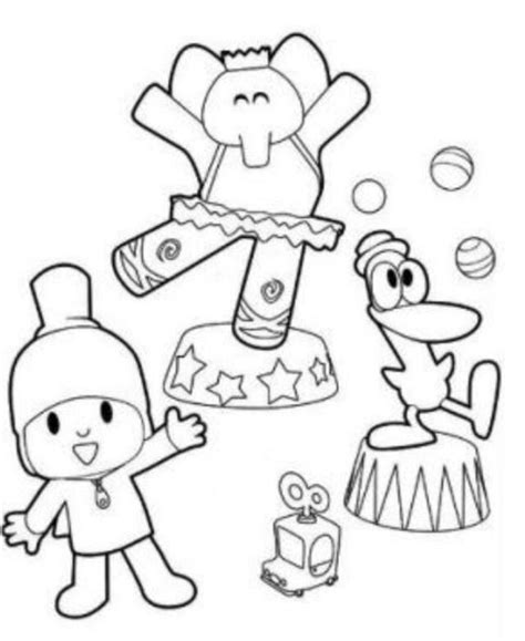 Dibujos de Elly de Pocoyó por el Día del Elefante para colorear: 10 ...