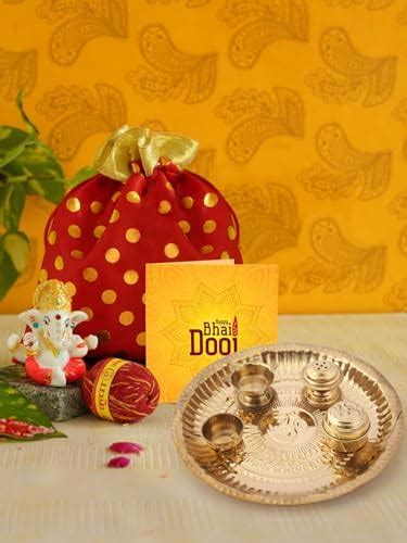 TIED RIBBONS Bhai Dooj Gift Set for Brother with Idol - Mini Ganesha ...