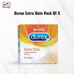 Buy Durex Extra Dots Condoms - 3 Pack Textured for Pleasure
