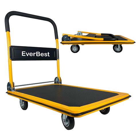 EverBest® Portable Platform Trolley for Lifting Heavy Weight, (Metal ...