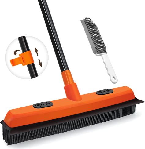 Amazon.com: ALL IN ONE! Rubber Broom - Heavy Duty Floor Squeegees ...