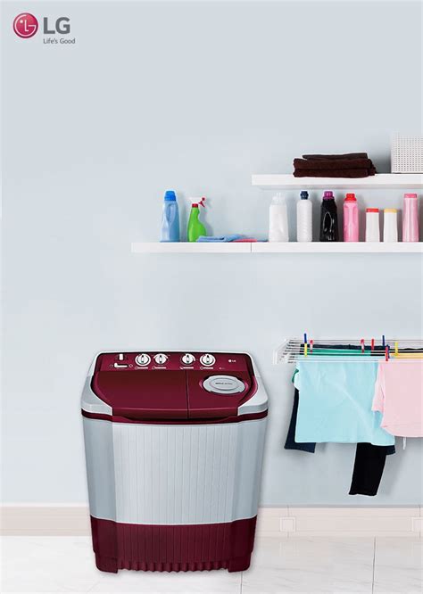 Semi-Automatic Washing Machine LG How It Works 的图像结果