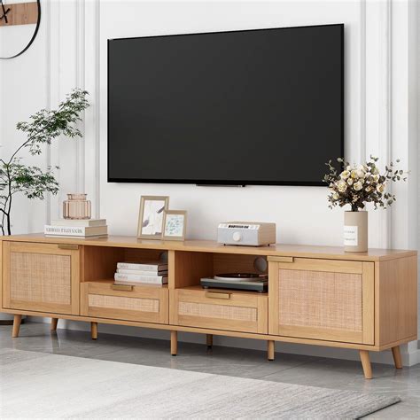 Alcott Hill® Tv Stand With Plentiful Storage: Up To 85" Tvs, Solid Wood ...