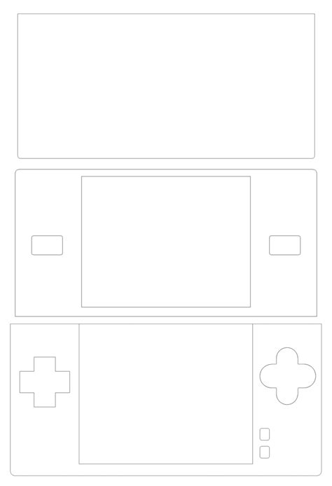 DS Lite Accurate Skin Template by catiniata on DeviantArt