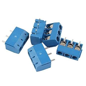 3NH® 5 Pcs 3 Position PCB Mount Terminal Block Connector 16A : Amazon ...