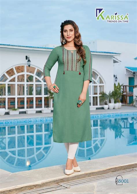KARISSA®️ Catalog : REHANA vol-3 Rayon Kurtis wholesale