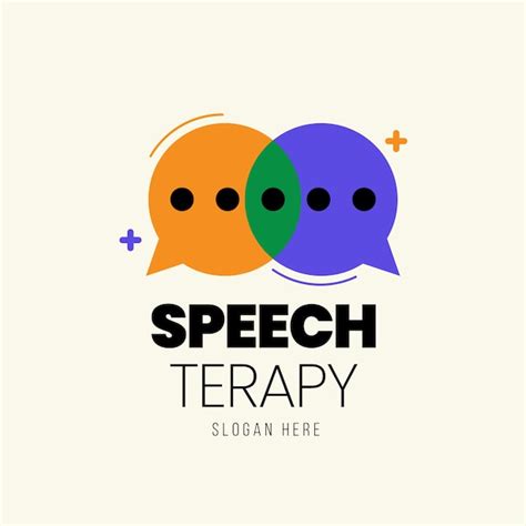 Hand drawn speech therapy logo | Free Vector