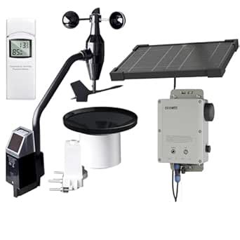 ECOWITT WittField Weather Station Kit, Includes WS6210 4G&Wi-Fi Gateway ...