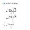 Thomas solved the equation by completing the square. x2−10x+27=0 Which ...