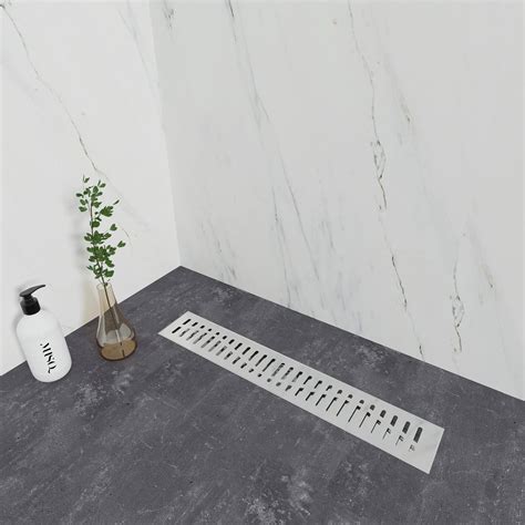 Buy Naiture Never Rust 304 Brushed Stainless Steel 18 Linear Shower ...