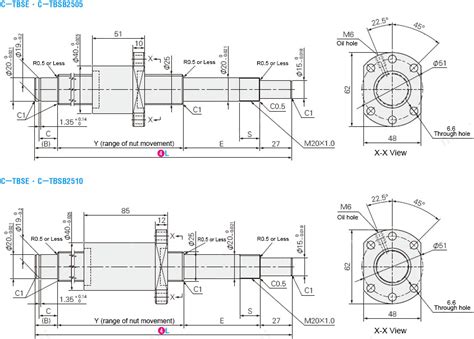 Rolled Ball Screws Shaft Dia.25 Lead 5/10/25 Accuracy Grade C7 | MISUMI ...